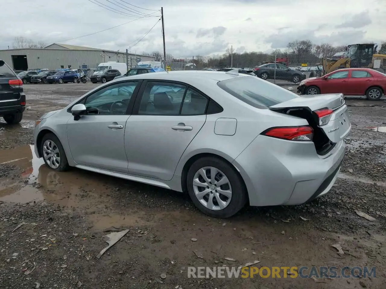 2 fotografías del automóvil dañado 5YFEPMAE6NP339118 TOYOTA COROLLA 2022