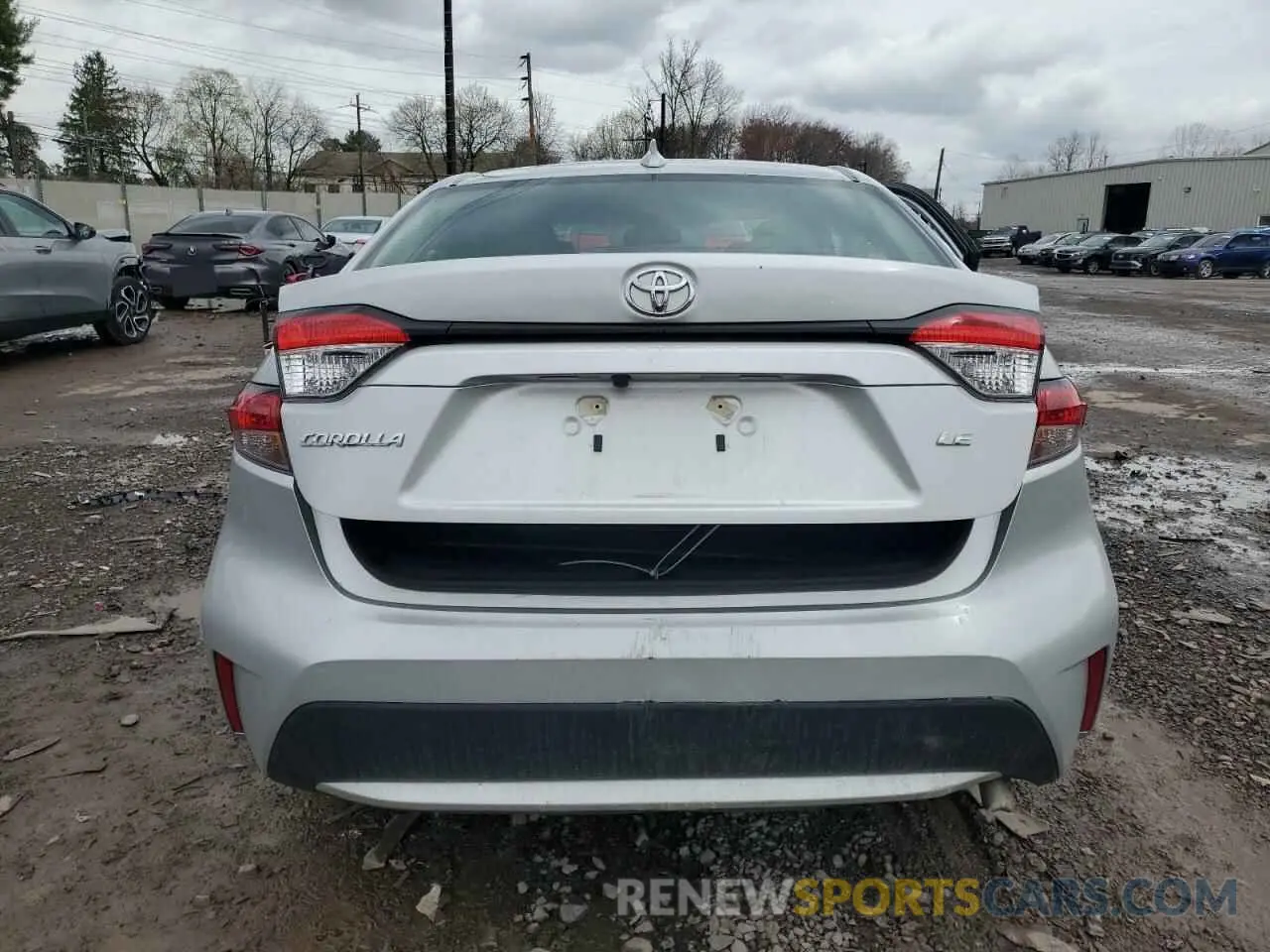 6 fotografías del automóvil dañado 5YFEPMAE6NP339118 TOYOTA COROLLA 2022