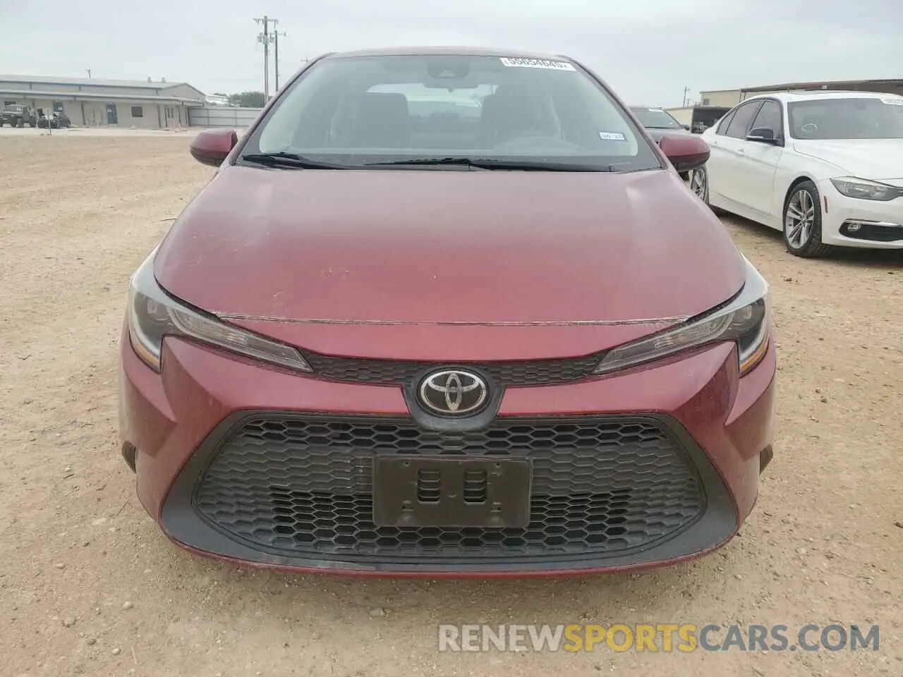 5 fotografías del automóvil dañado 5YFEPMAE6NP341385 TOYOTA COROLLA 2022
