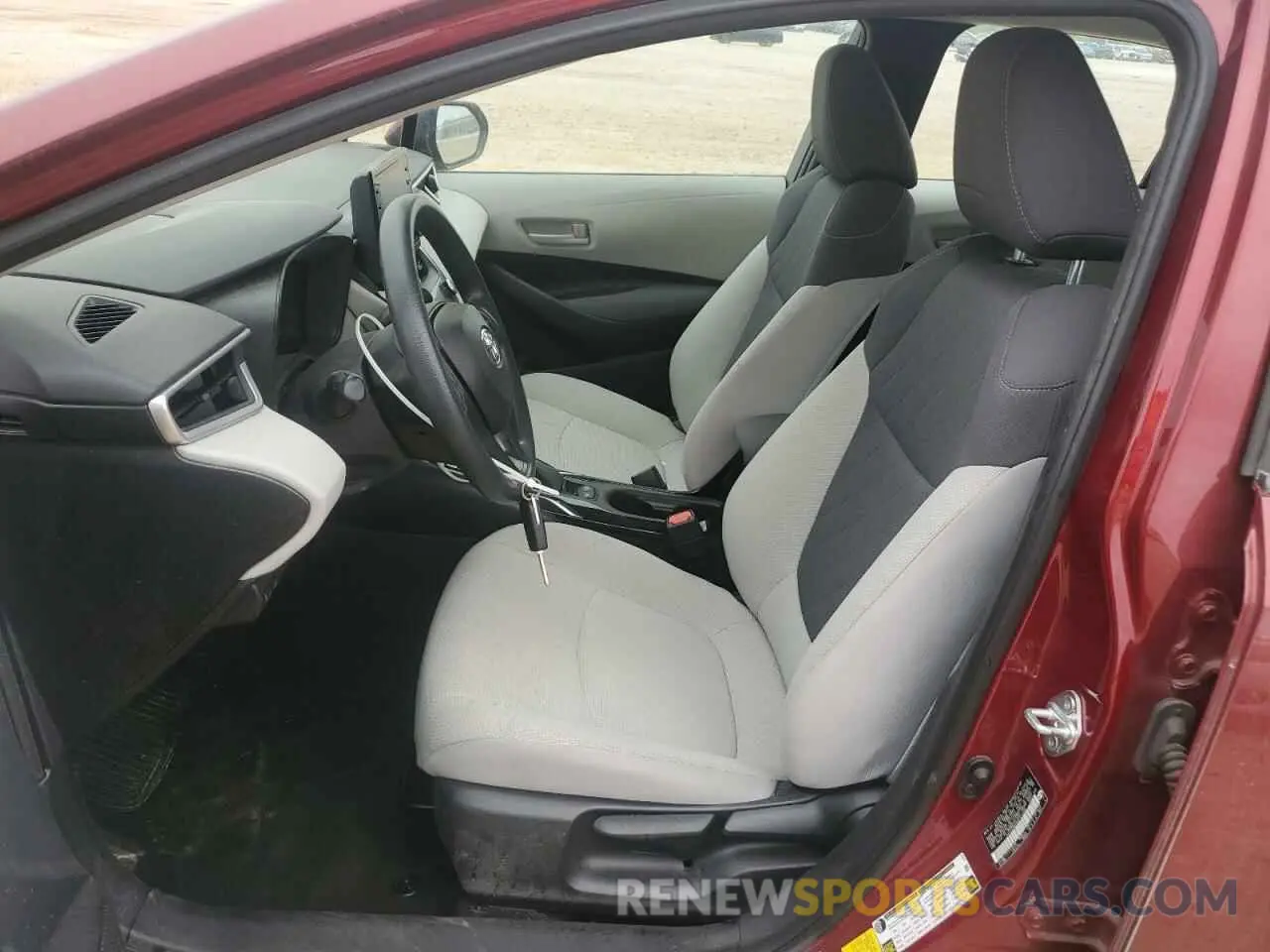 7 fotografías del automóvil dañado 5YFEPMAE6NP341385 TOYOTA COROLLA 2022