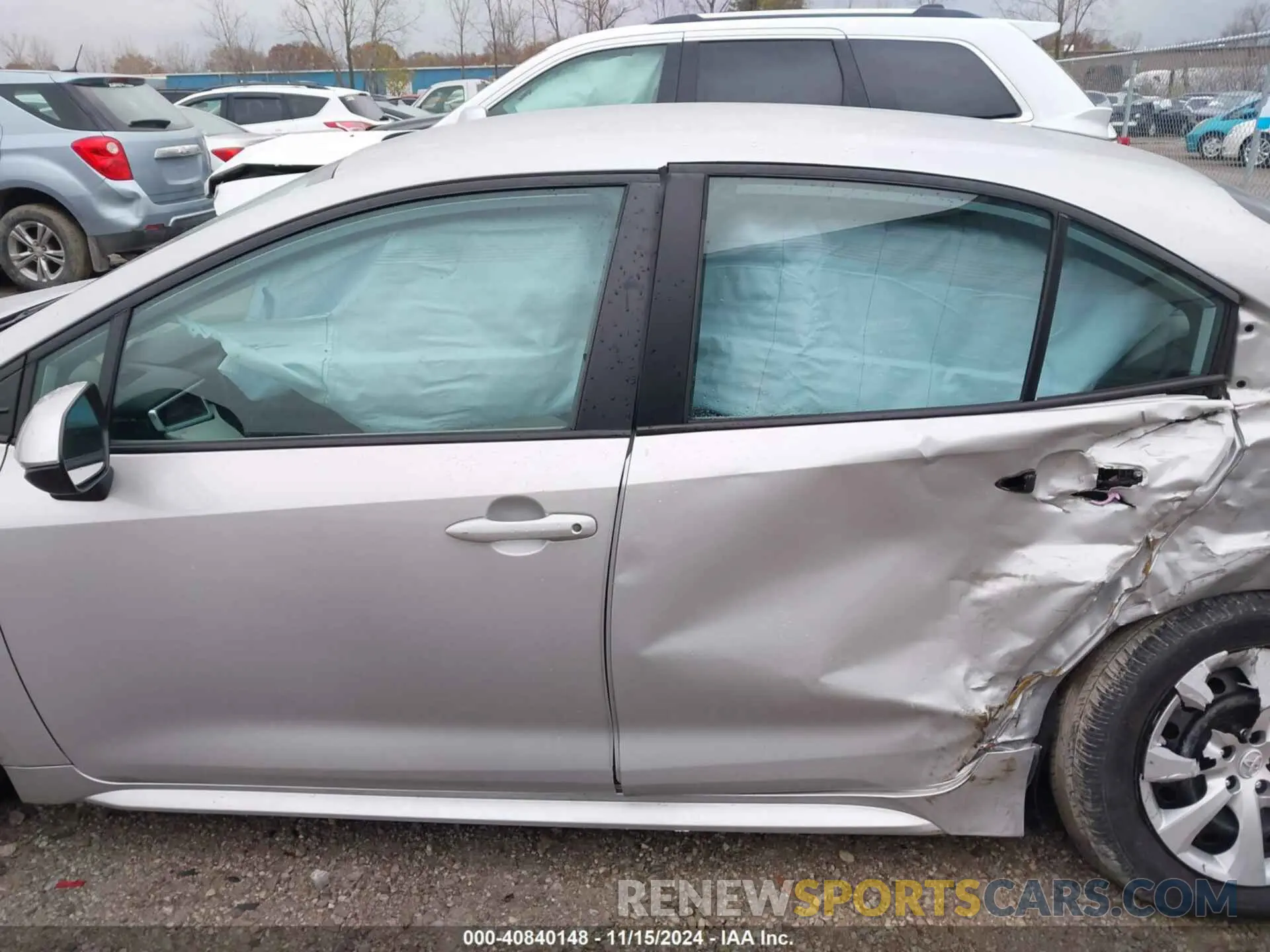 14 fotografías del automóvil dañado 5YFEPMAE6NP345114 TOYOTA COROLLA 2022