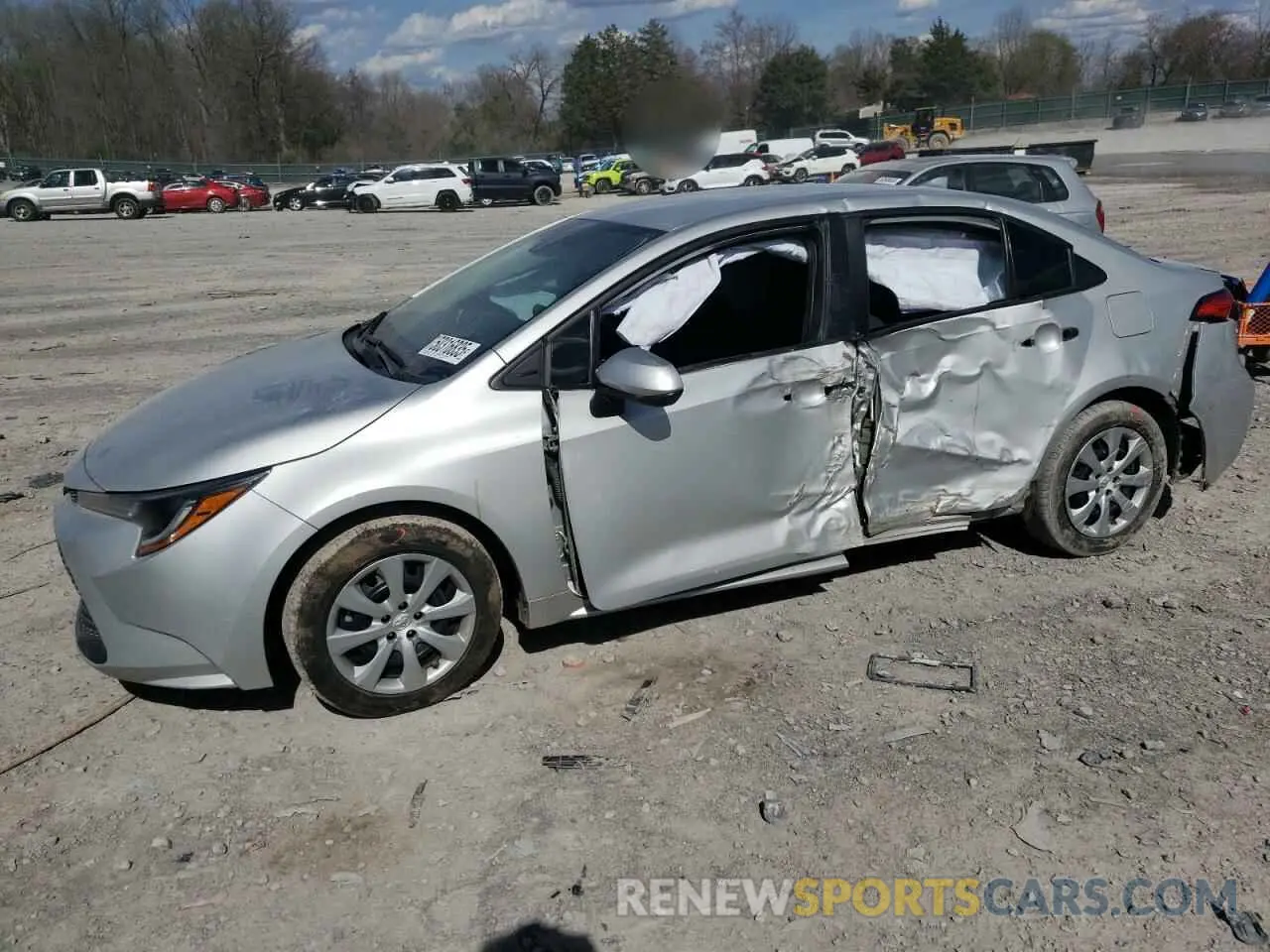 1 fotografías del automóvil dañado 5YFEPMAE6NP354881 TOYOTA COROLLA 2022