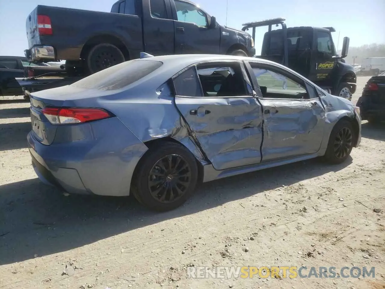 3 fotografías del automóvil dañado 5YFEPMAE6NP361328 TOYOTA COROLLA 2022