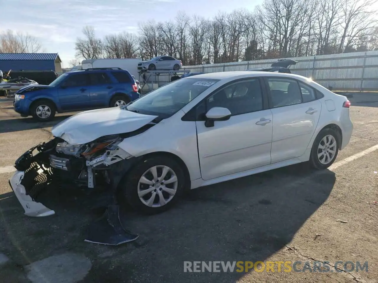 1 fotografías del automóvil dañado 5YFEPMAE6NP386052 TOYOTA COROLLA 2022