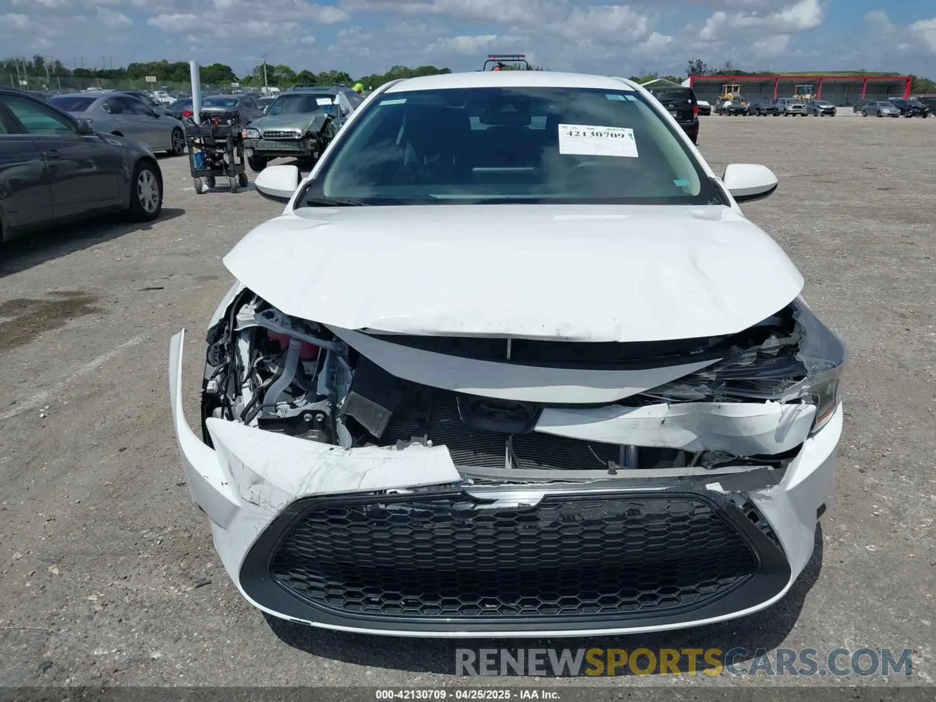 12 fotografías del automóvil dañado 5YFEPMAE6NP389890 TOYOTA COROLLA 2022