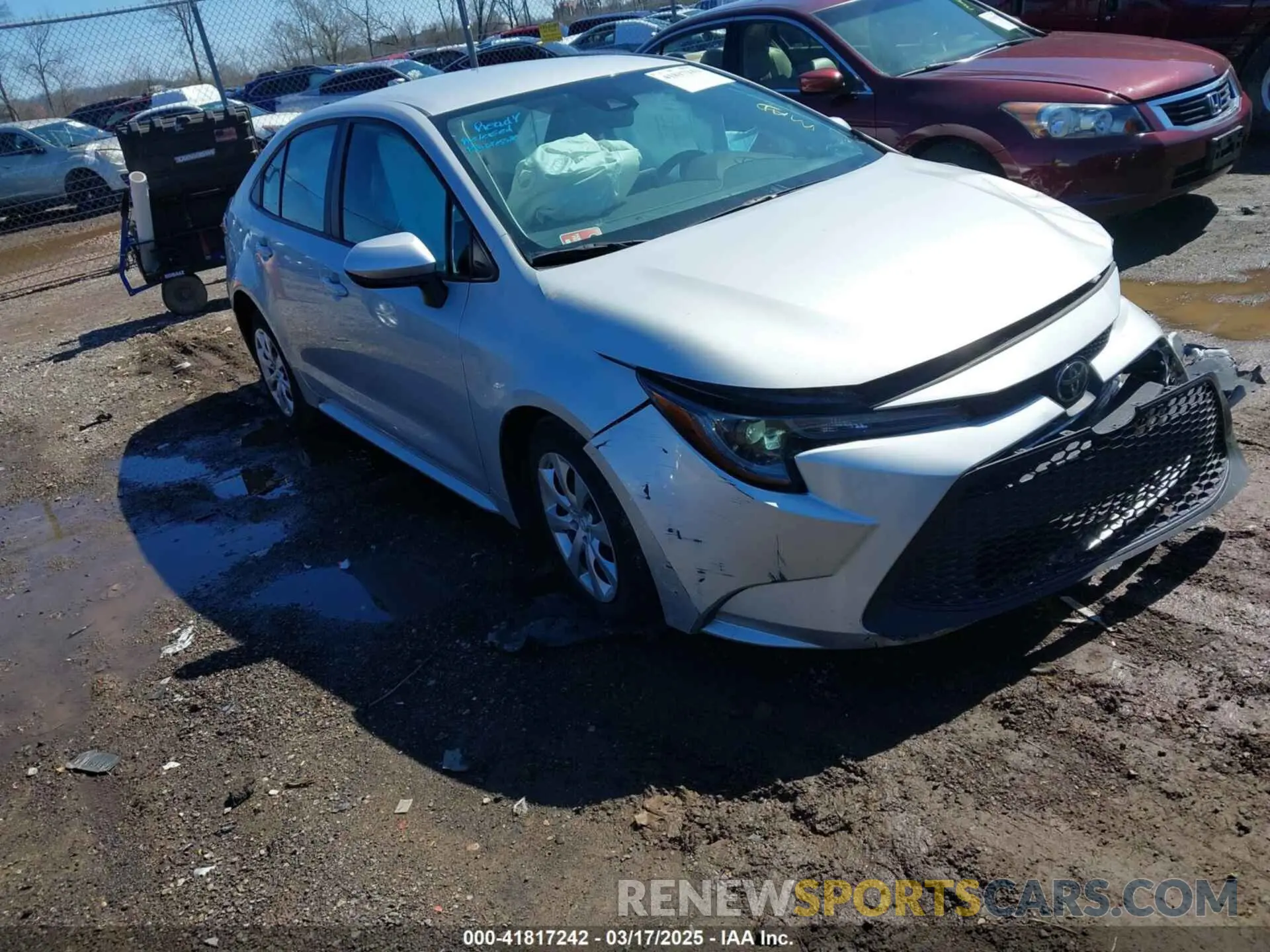 1 fotografías del automóvil dañado 5YFEPMAE7NP275266 TOYOTA COROLLA 2022