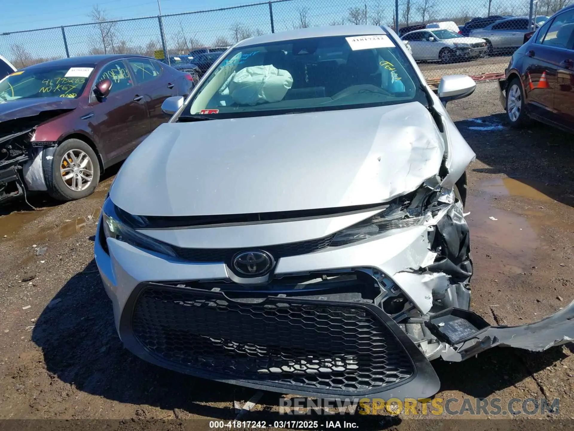 12 fotografías del automóvil dañado 5YFEPMAE7NP275266 TOYOTA COROLLA 2022