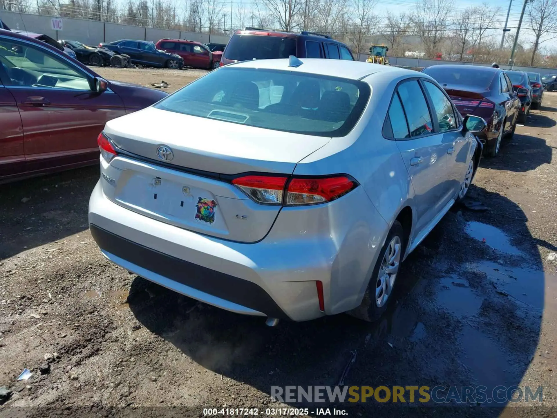 4 fotografías del automóvil dañado 5YFEPMAE7NP275266 TOYOTA COROLLA 2022