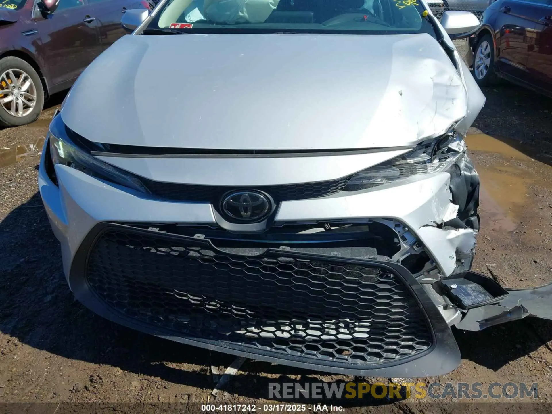 6 fotografías del automóvil dañado 5YFEPMAE7NP275266 TOYOTA COROLLA 2022
