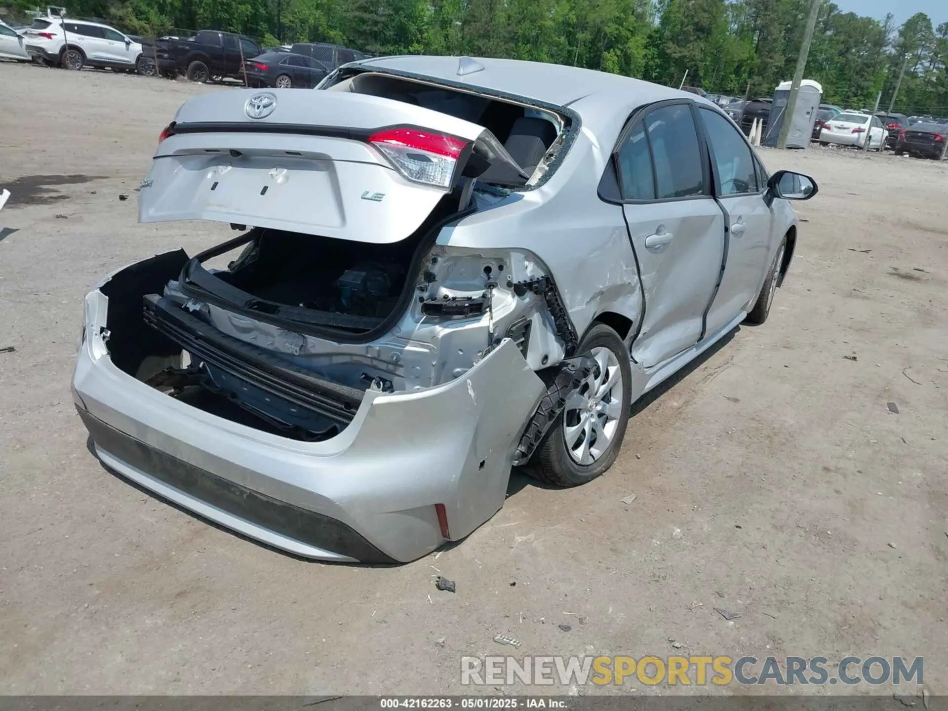 4 fotografías del automóvil dañado 5YFEPMAE7NP279625 TOYOTA COROLLA 2022