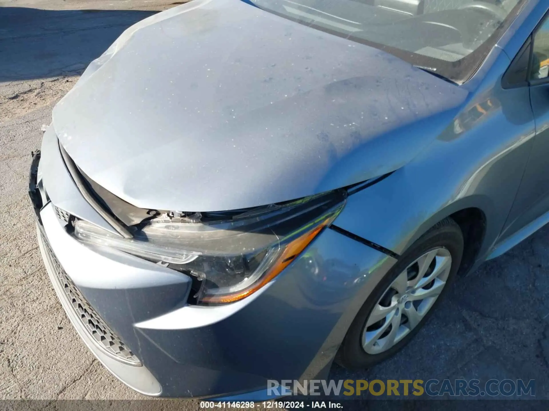6 fotografías del automóvil dañado 5YFEPMAE7NP280418 TOYOTA COROLLA 2022