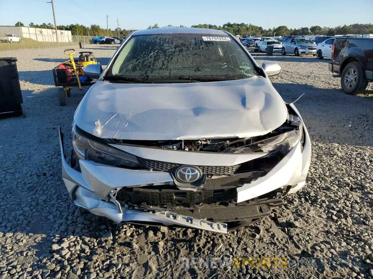 5 fotografías del automóvil dañado 5YFEPMAE7NP281777 TOYOTA COROLLA 2022
