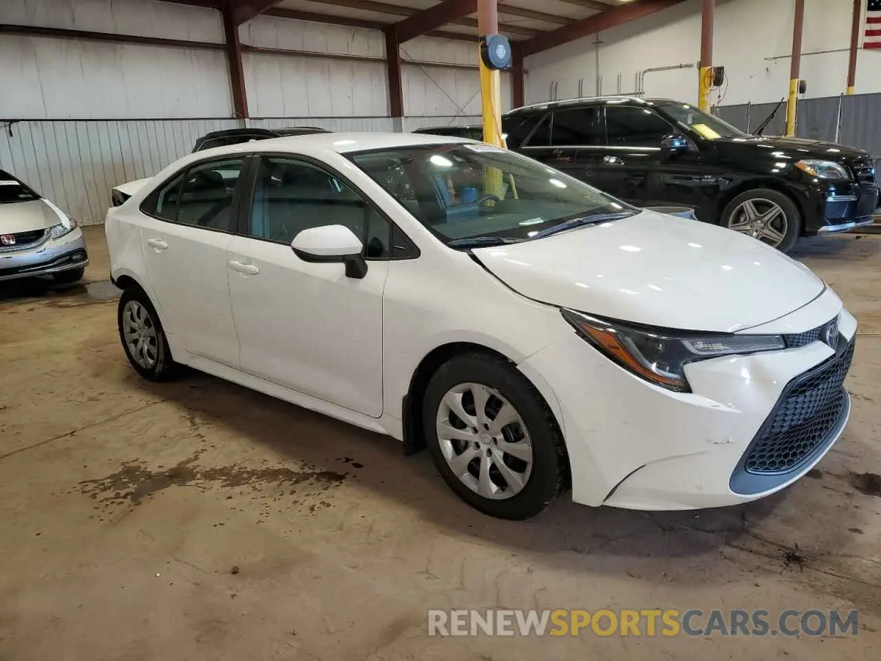 4 fotografías del automóvil dañado 5YFEPMAE7NP285649 TOYOTA COROLLA 2022