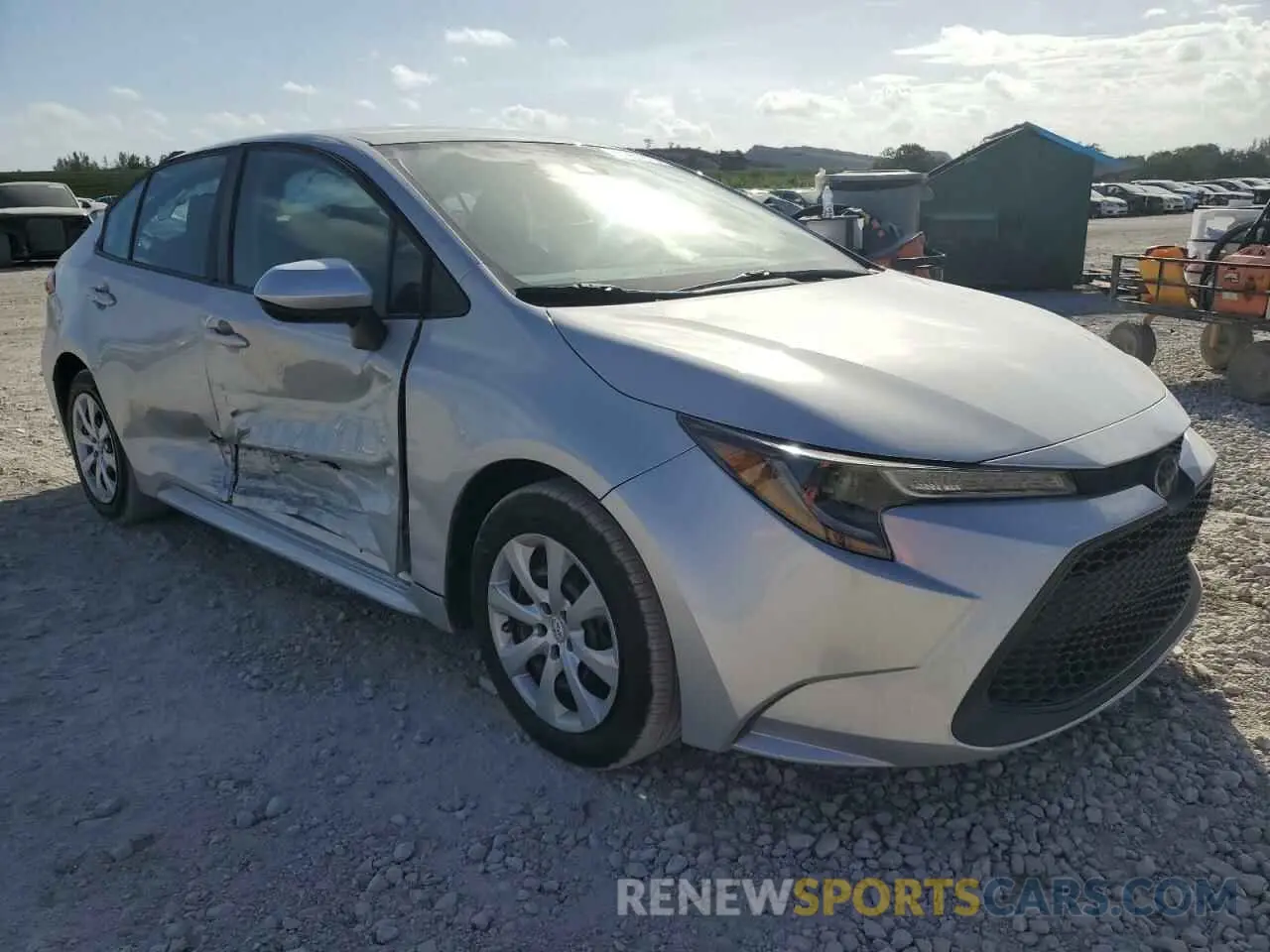 4 fotografías del automóvil dañado 5YFEPMAE7NP288616 TOYOTA COROLLA 2022