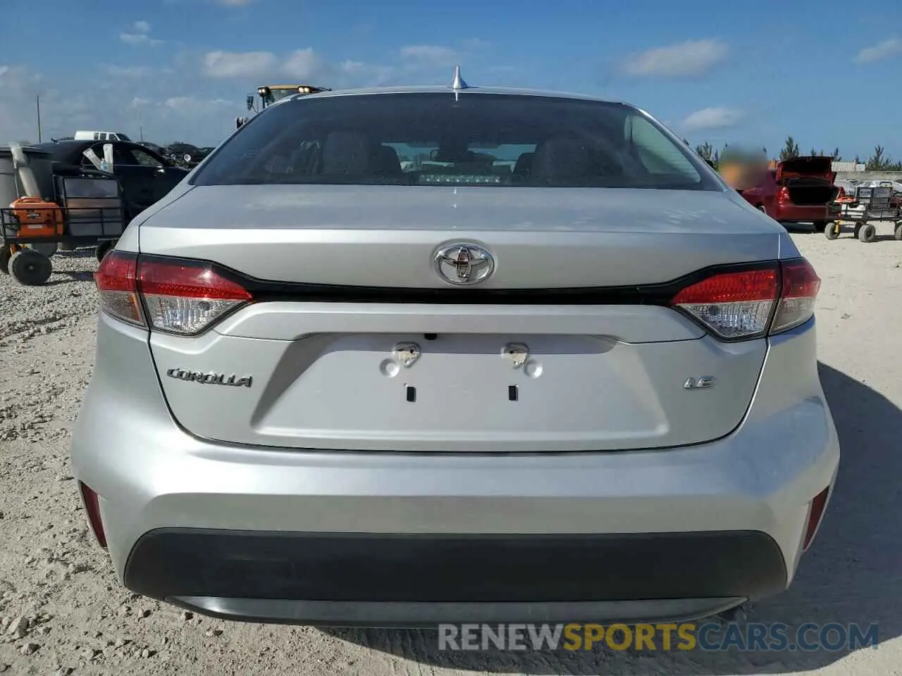 6 fotografías del automóvil dañado 5YFEPMAE7NP288616 TOYOTA COROLLA 2022