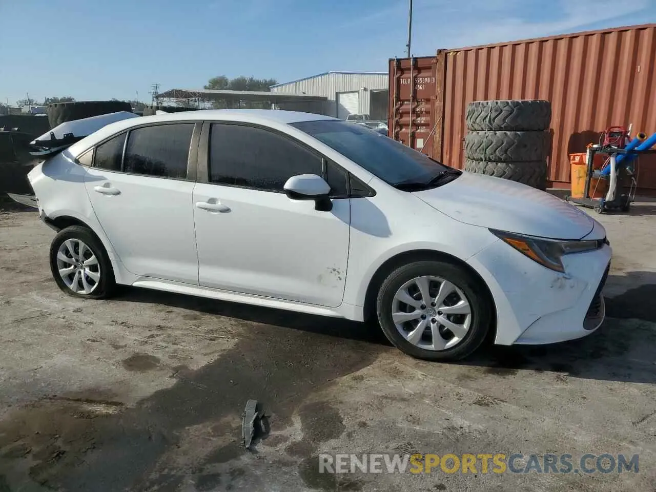 4 fotografías del automóvil dañado 5YFEPMAE7NP294495 TOYOTA COROLLA 2022