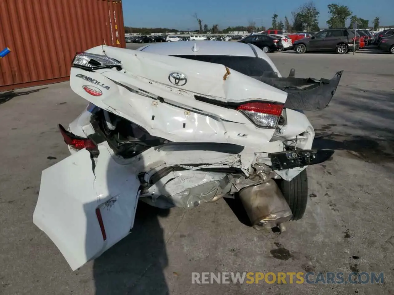 6 fotografías del automóvil dañado 5YFEPMAE7NP294495 TOYOTA COROLLA 2022