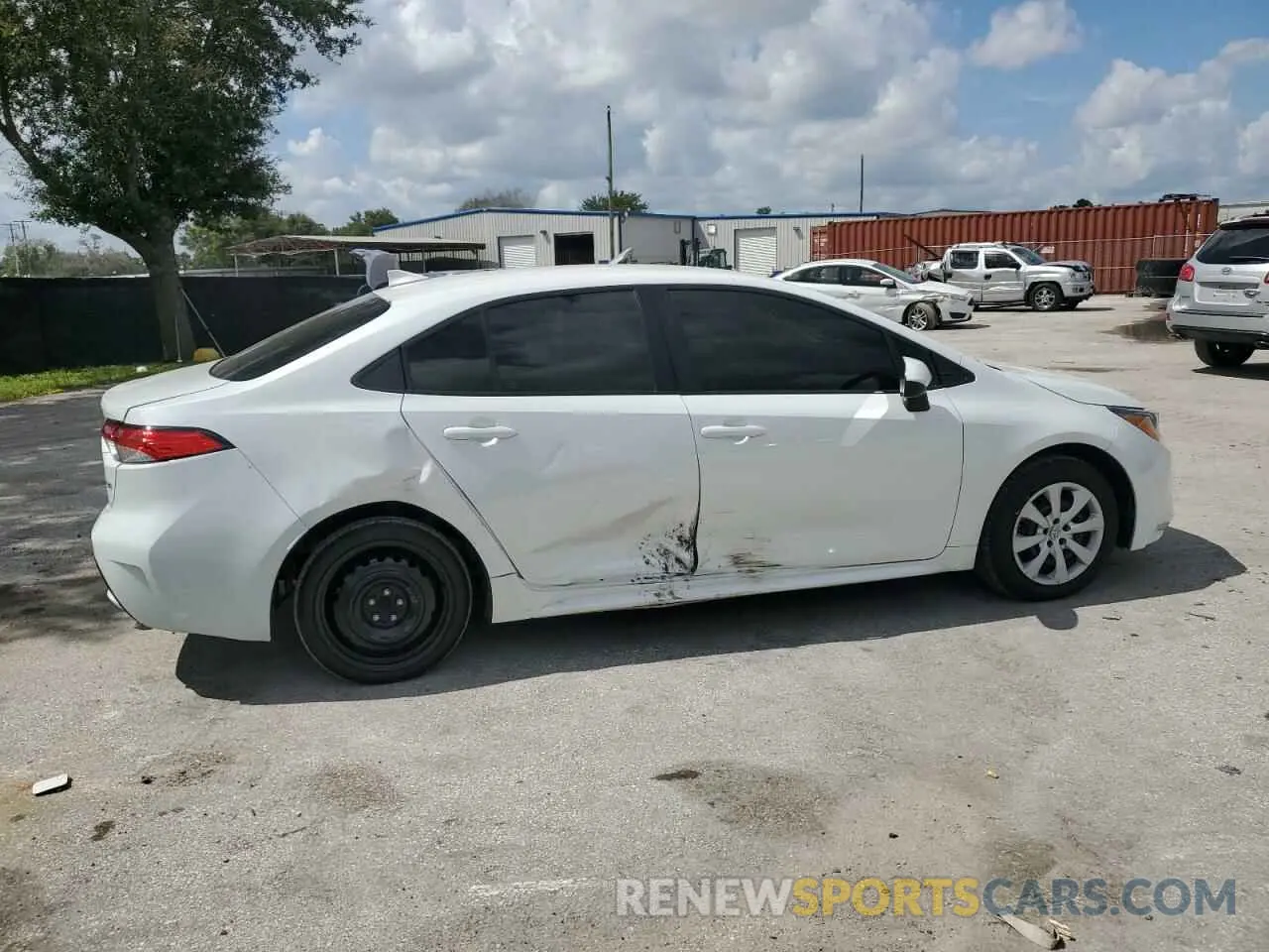 3 fotografías del automóvil dañado 5YFEPMAE7NP295372 TOYOTA COROLLA 2022