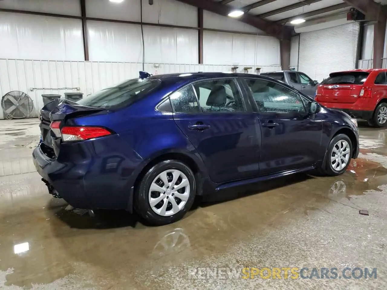 3 fotografías del automóvil dañado 5YFEPMAE7NP298501 TOYOTA COROLLA 2022