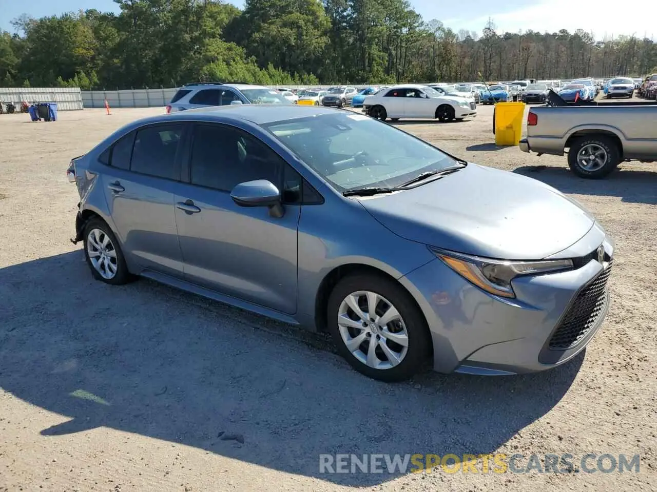 4 fotografías del automóvil dañado 5YFEPMAE7NP300702 TOYOTA COROLLA 2022