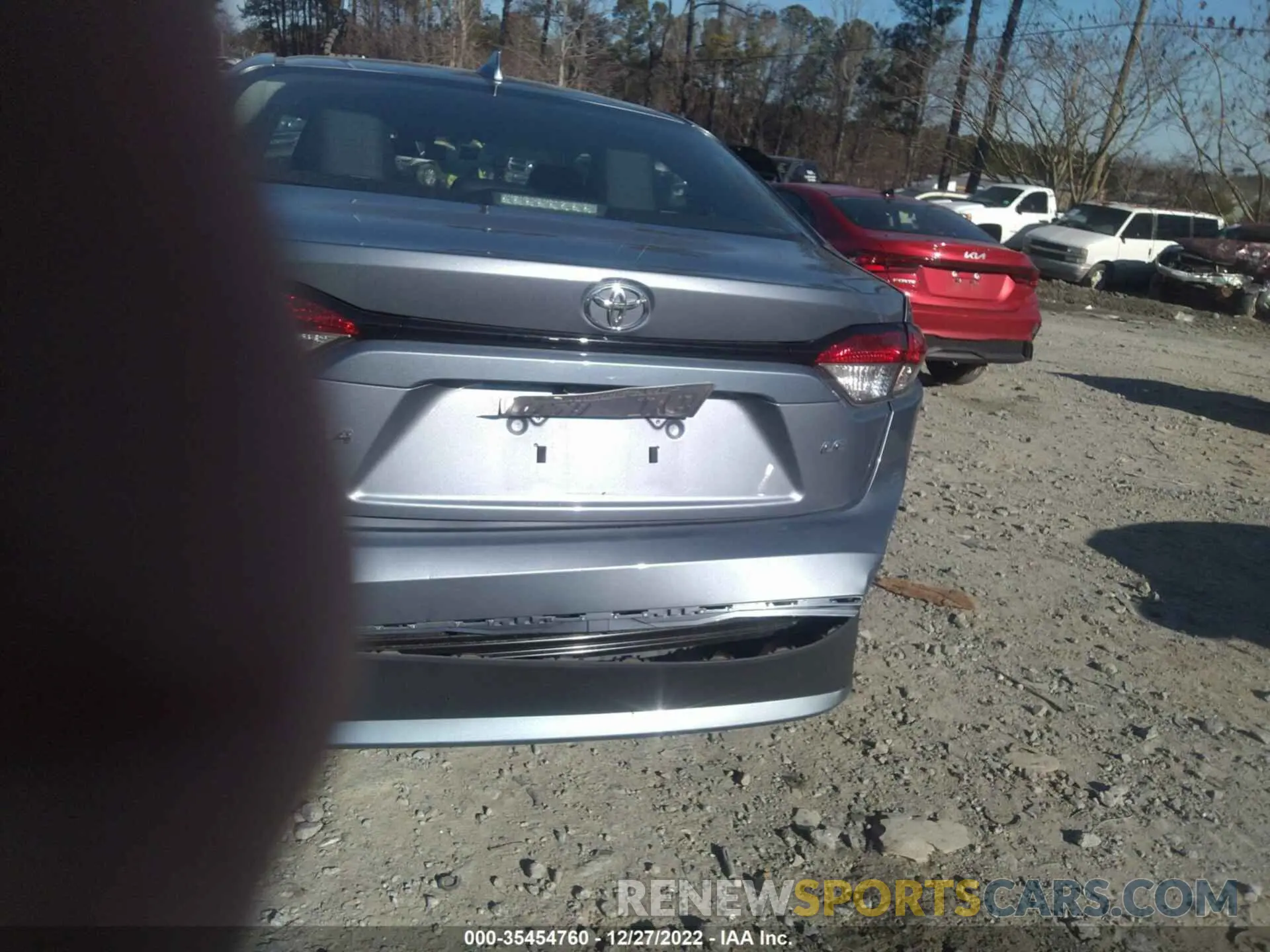 12 fotografías del automóvil dañado 5YFEPMAE7NP302482 TOYOTA COROLLA 2022
