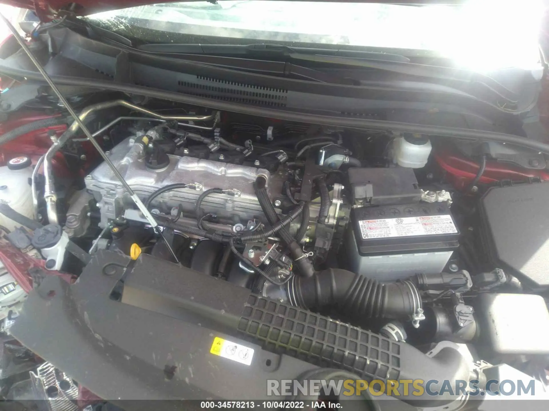 10 fotografías del automóvil dañado 5YFEPMAE7NP303857 TOYOTA COROLLA 2022