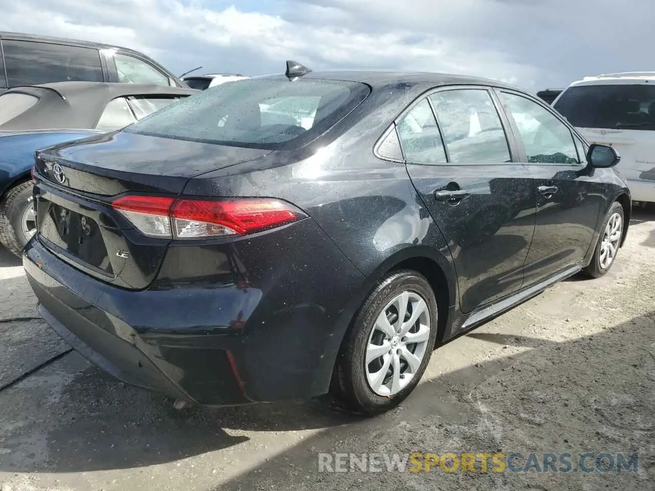 3 fotografías del automóvil dañado 5YFEPMAE7NP305088 TOYOTA COROLLA 2022