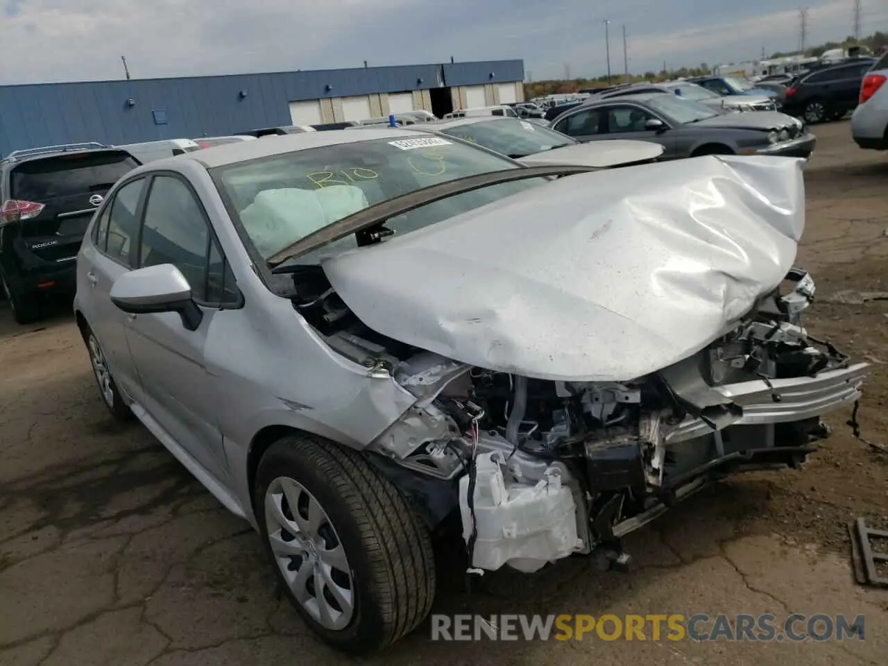 1 fotografías del automóvil dañado 5YFEPMAE7NP305771 TOYOTA COROLLA 2022