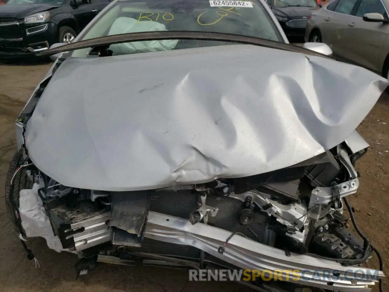 7 fotografías del automóvil dañado 5YFEPMAE7NP305771 TOYOTA COROLLA 2022