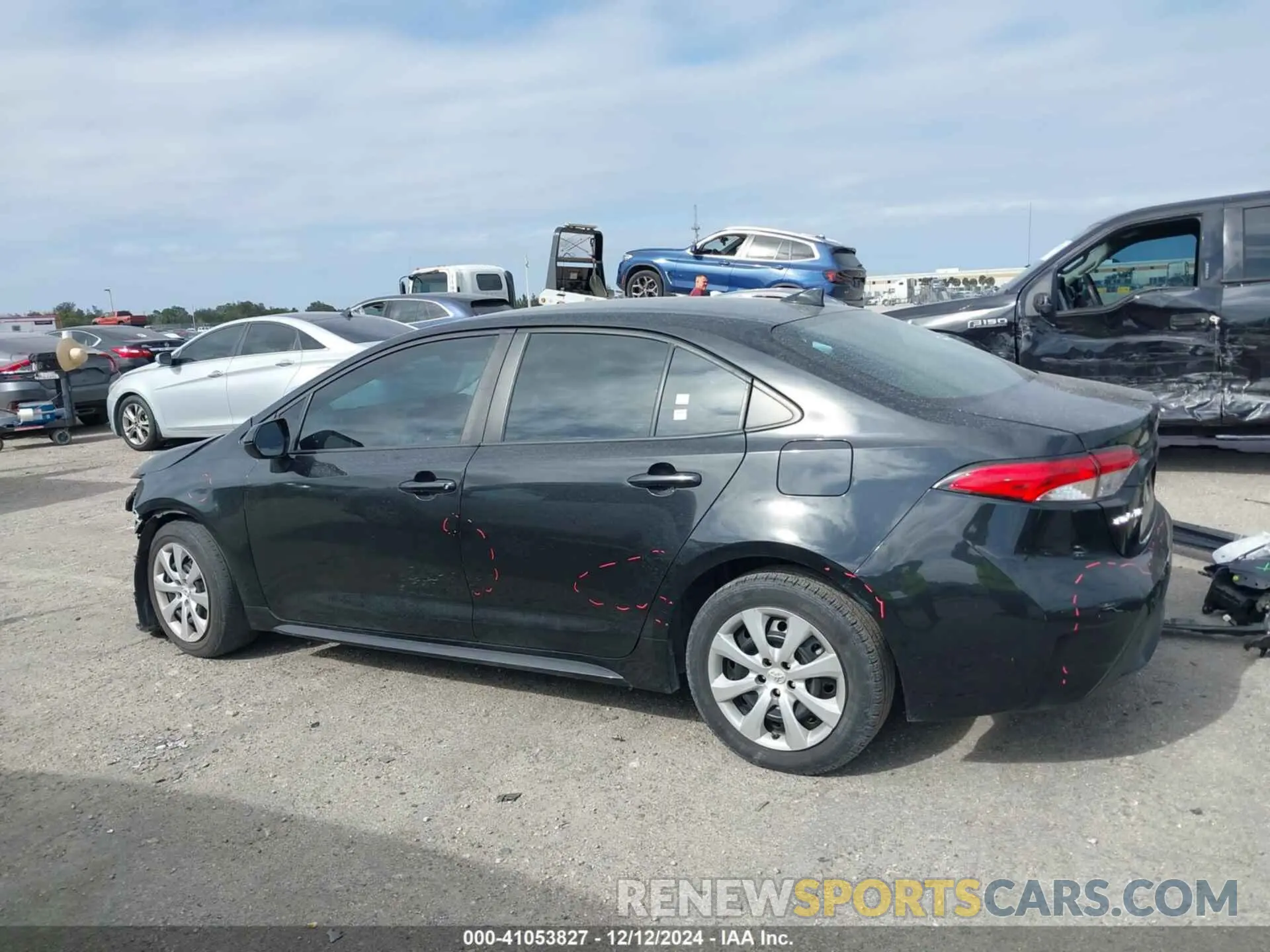 15 fotografías del automóvil dañado 5YFEPMAE7NP311070 TOYOTA COROLLA 2022