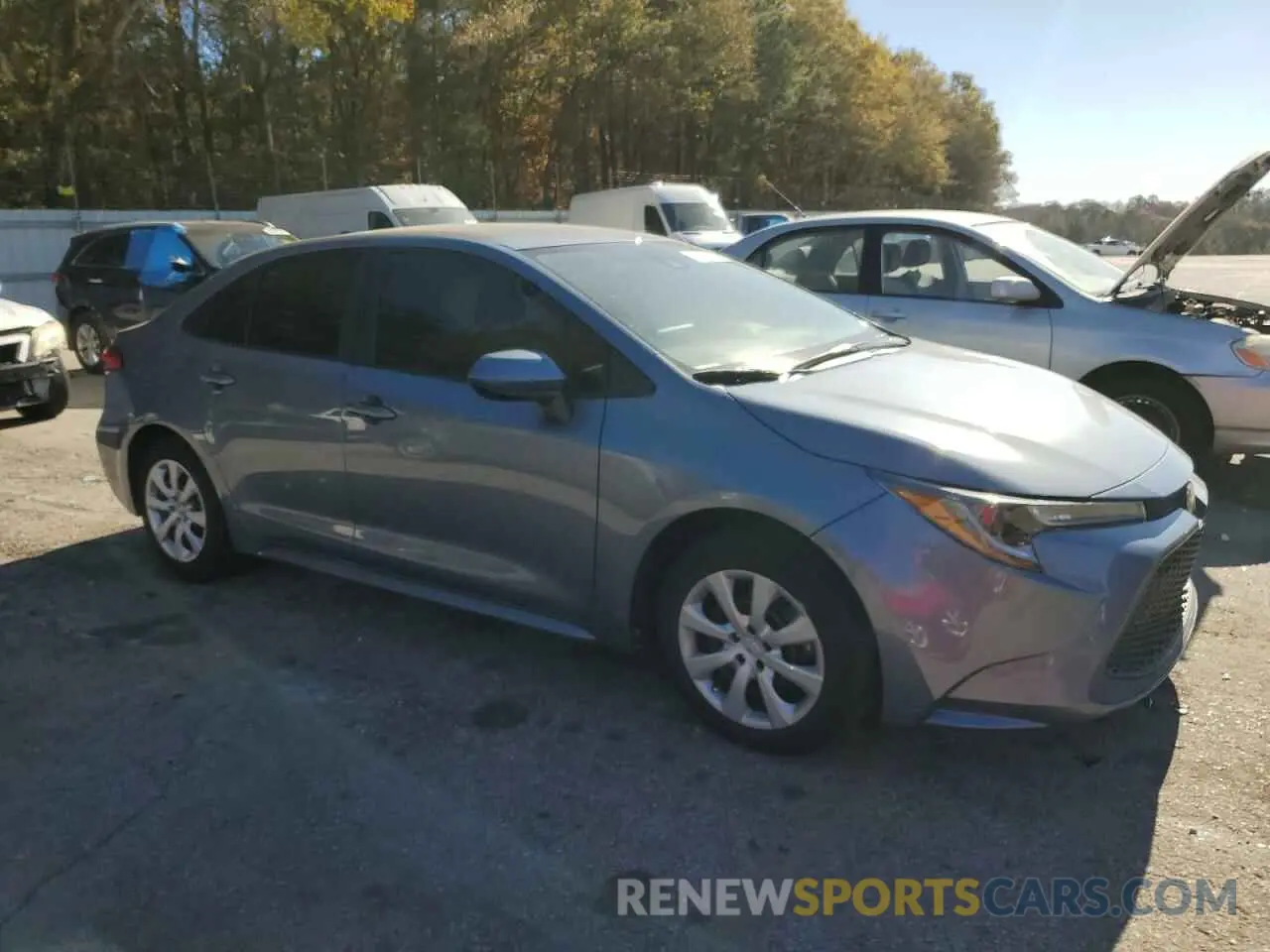 4 fotografías del automóvil dañado 5YFEPMAE7NP311375 TOYOTA COROLLA 2022