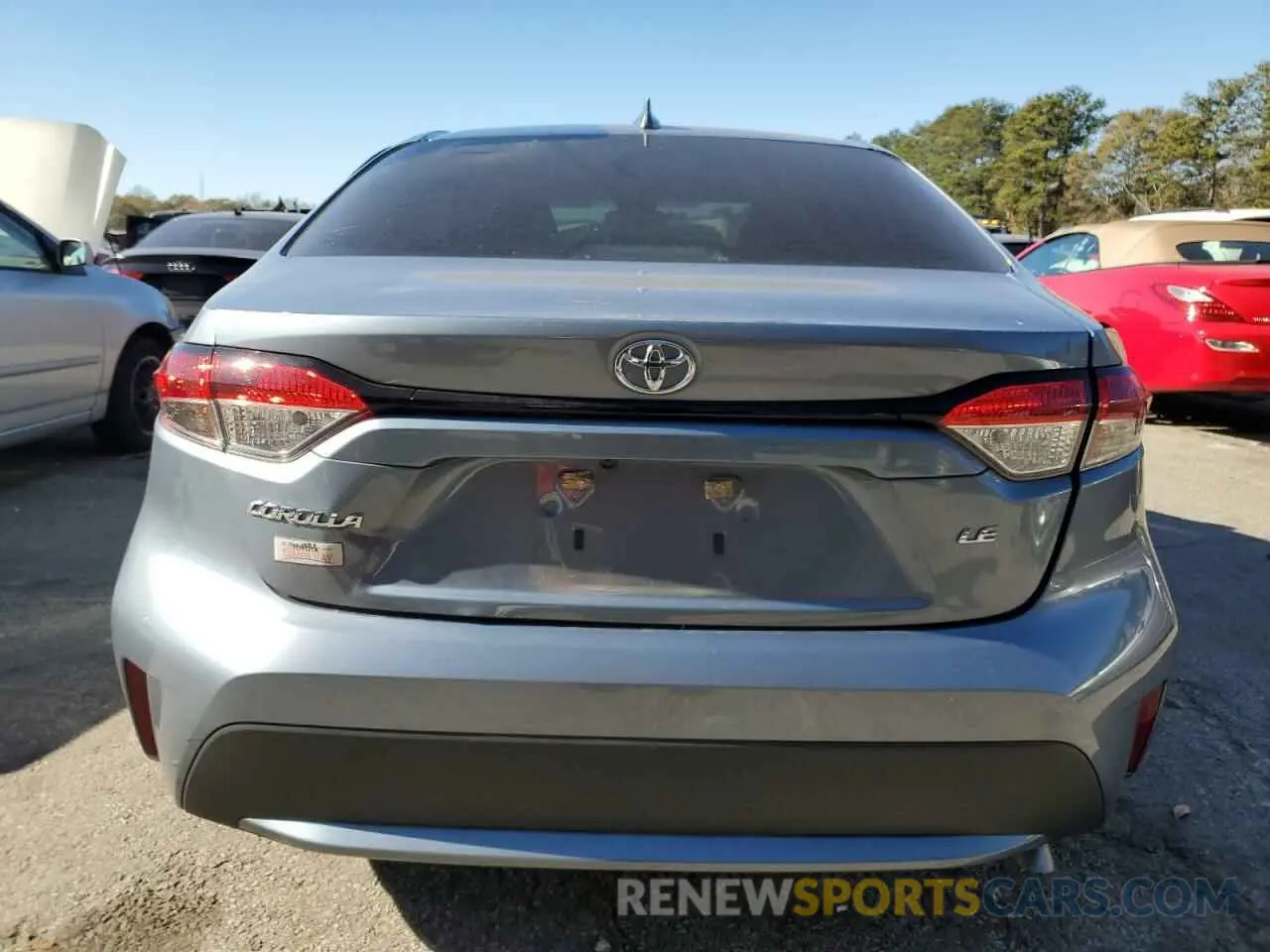 6 fotografías del automóvil dañado 5YFEPMAE7NP311375 TOYOTA COROLLA 2022