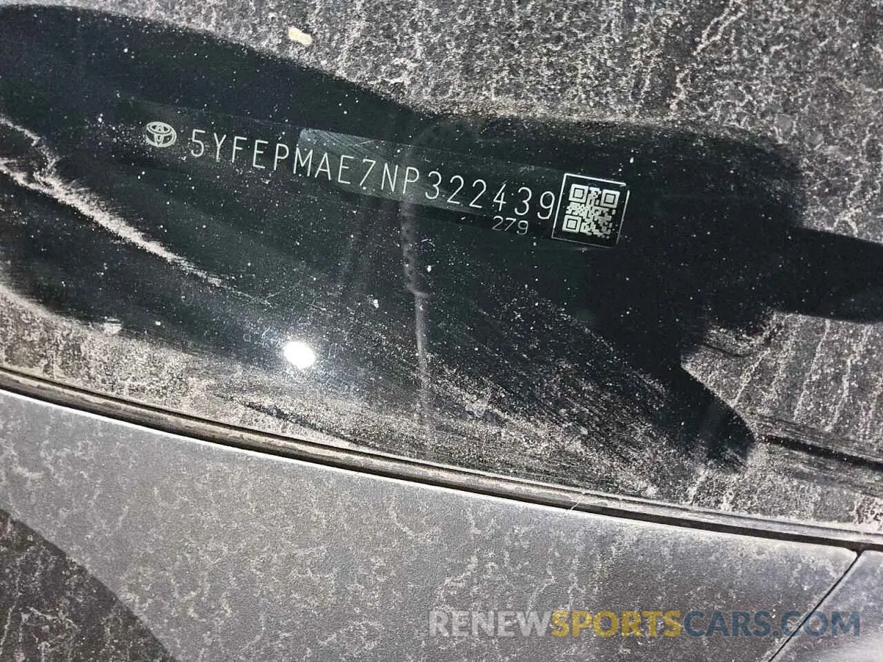 12 fotografías del automóvil dañado 5YFEPMAE7NP322439 TOYOTA COROLLA 2022