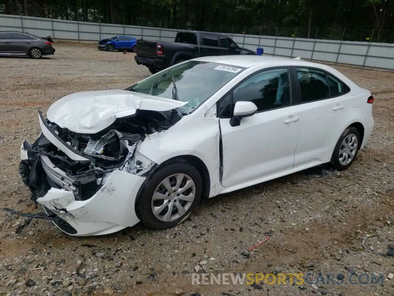 1 fotografías del automóvil dañado 5YFEPMAE7NP325633 TOYOTA COROLLA 2022