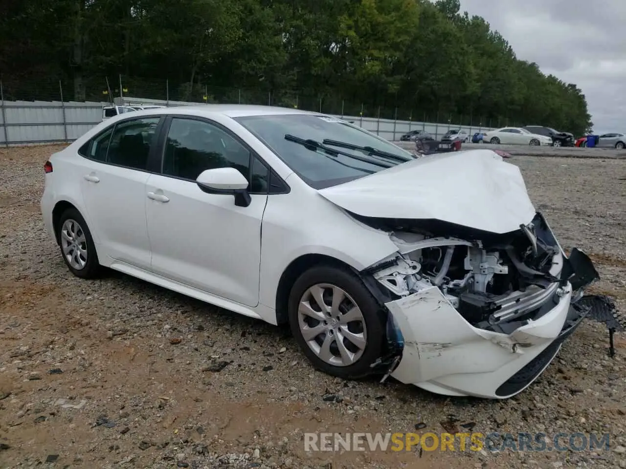 4 fotografías del automóvil dañado 5YFEPMAE7NP325633 TOYOTA COROLLA 2022