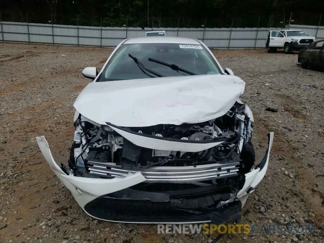 5 fotografías del automóvil dañado 5YFEPMAE7NP325633 TOYOTA COROLLA 2022