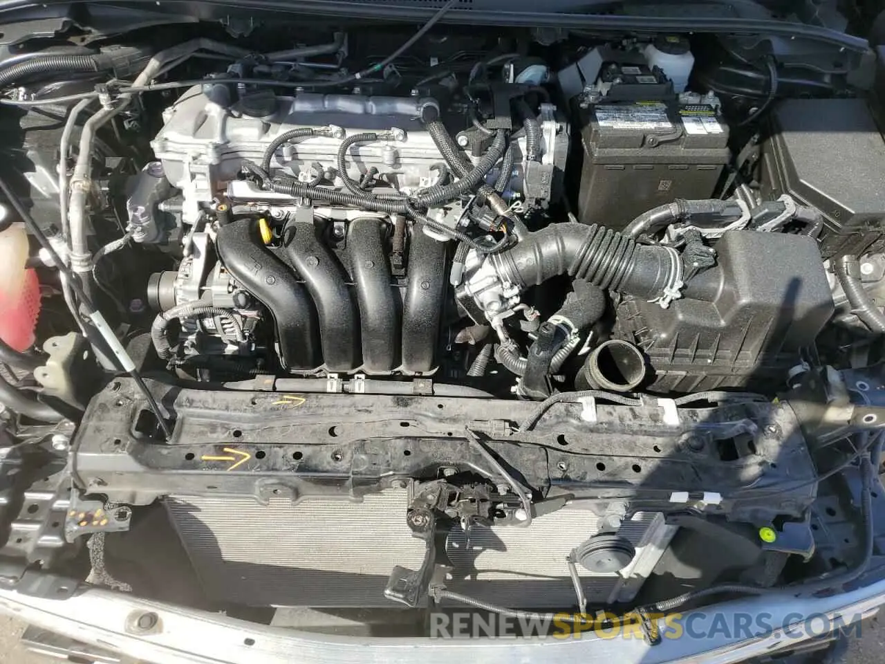 11 fotografías del automóvil dañado 5YFEPMAE7NP336163 TOYOTA COROLLA 2022