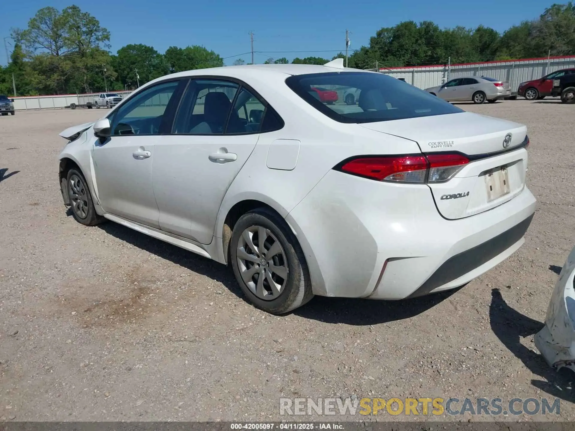 3 fotografías del automóvil dañado 5YFEPMAE7NP339872 TOYOTA COROLLA 2022