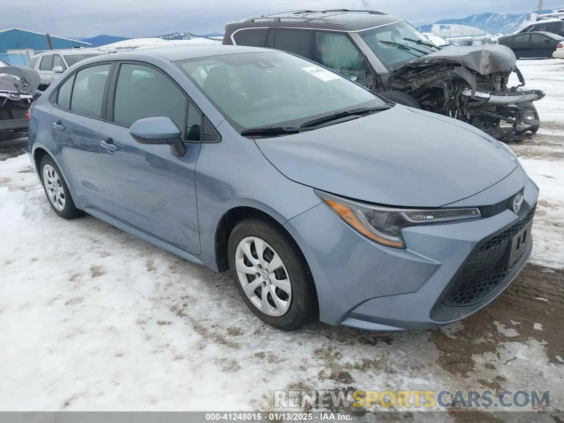 1 fotografías del automóvil dañado 5YFEPMAE7NP342920 TOYOTA COROLLA 2022