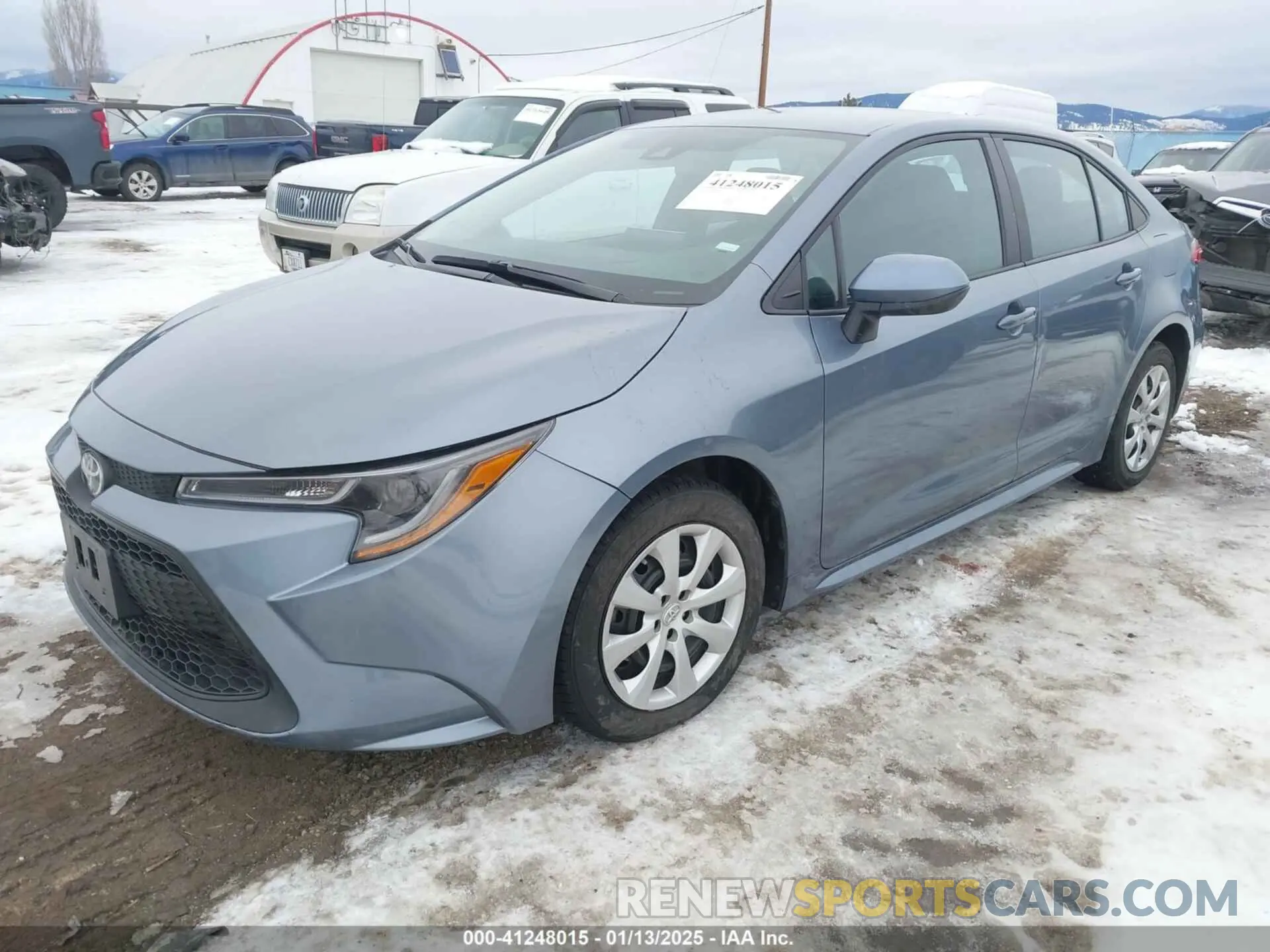 2 fotografías del automóvil dañado 5YFEPMAE7NP342920 TOYOTA COROLLA 2022