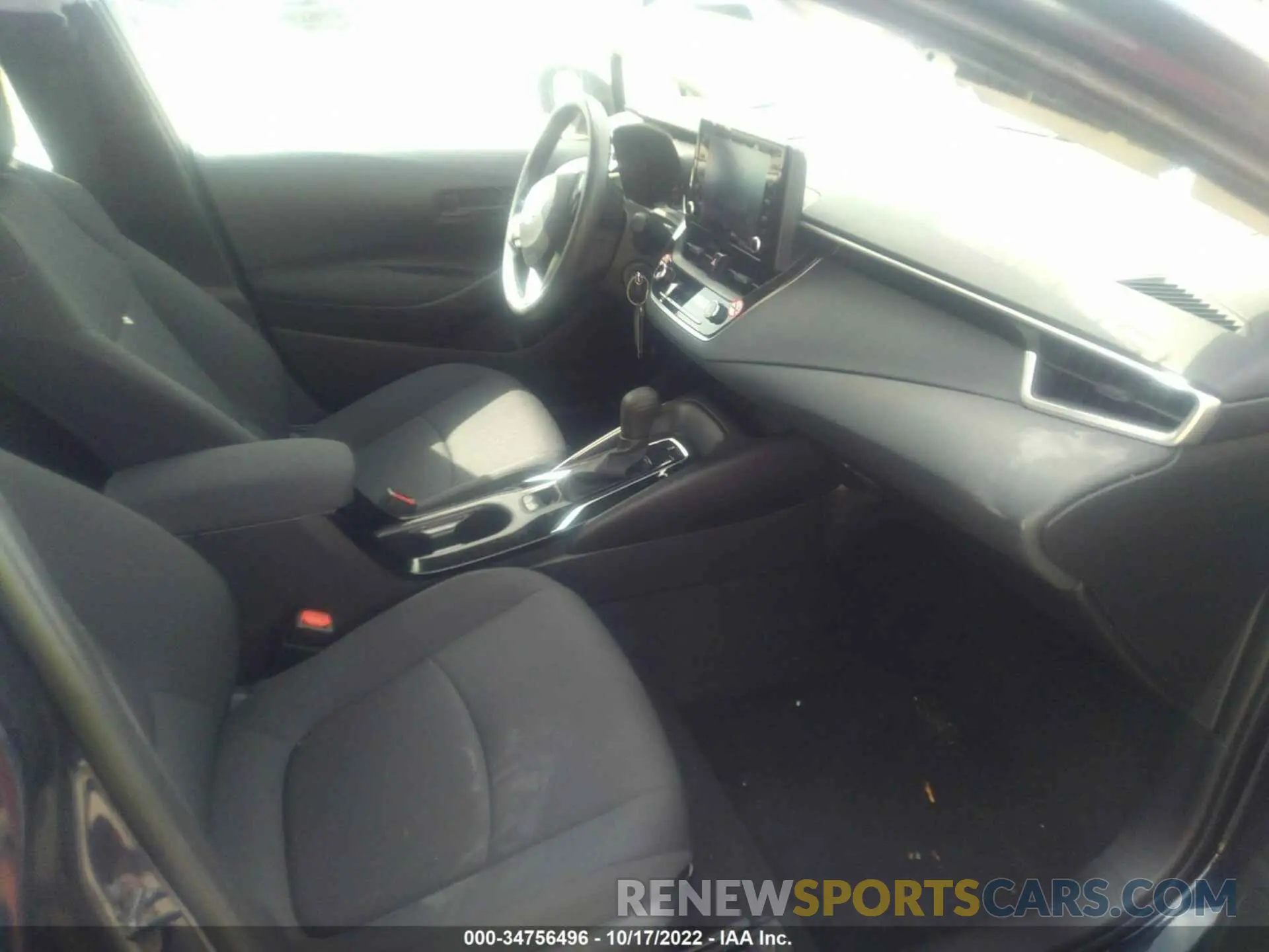 5 fotografías del automóvil dañado 5YFEPMAE7NP347485 TOYOTA COROLLA 2022