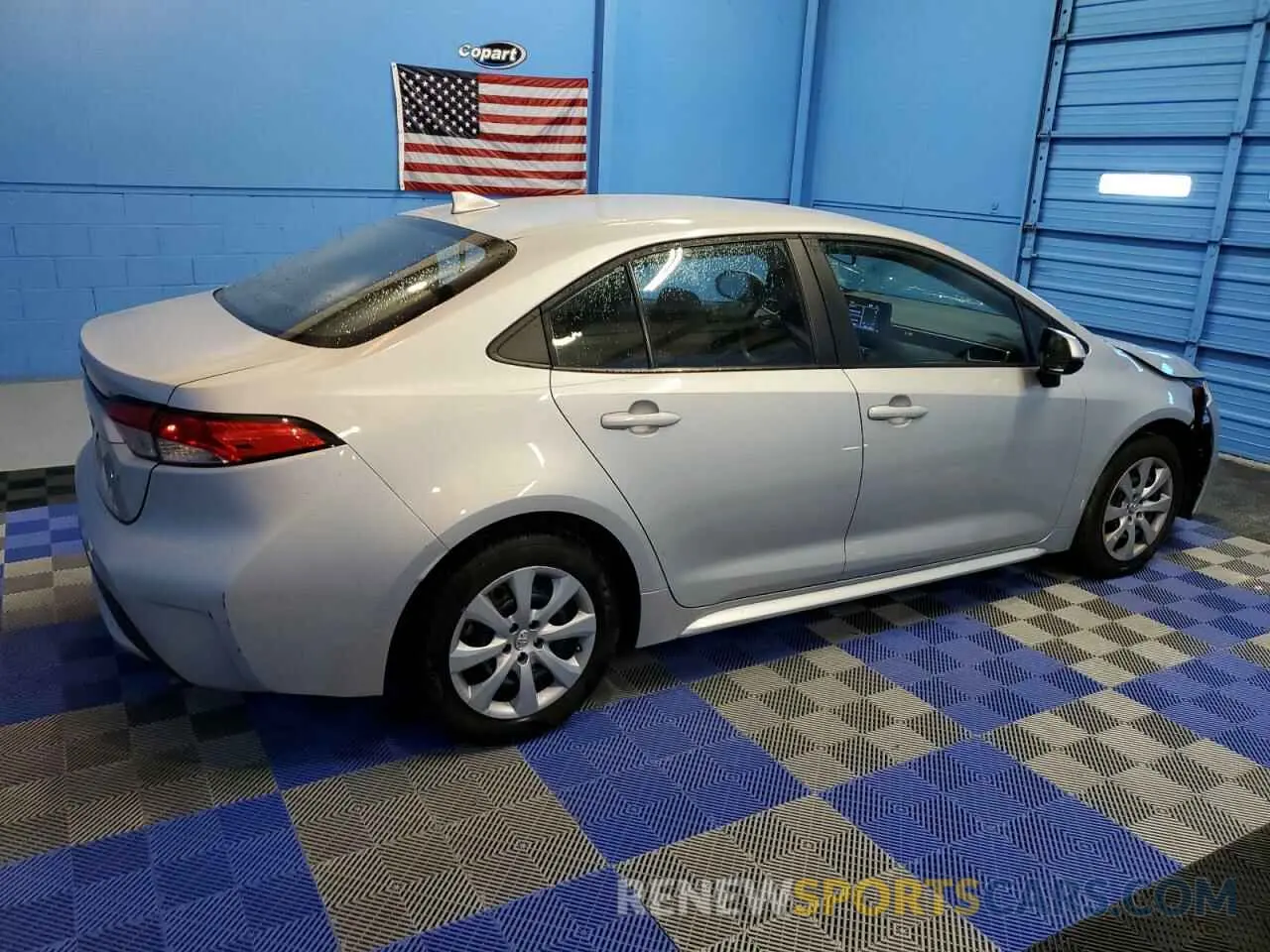3 fotografías del automóvil dañado 5YFEPMAE7NP349933 TOYOTA COROLLA 2022