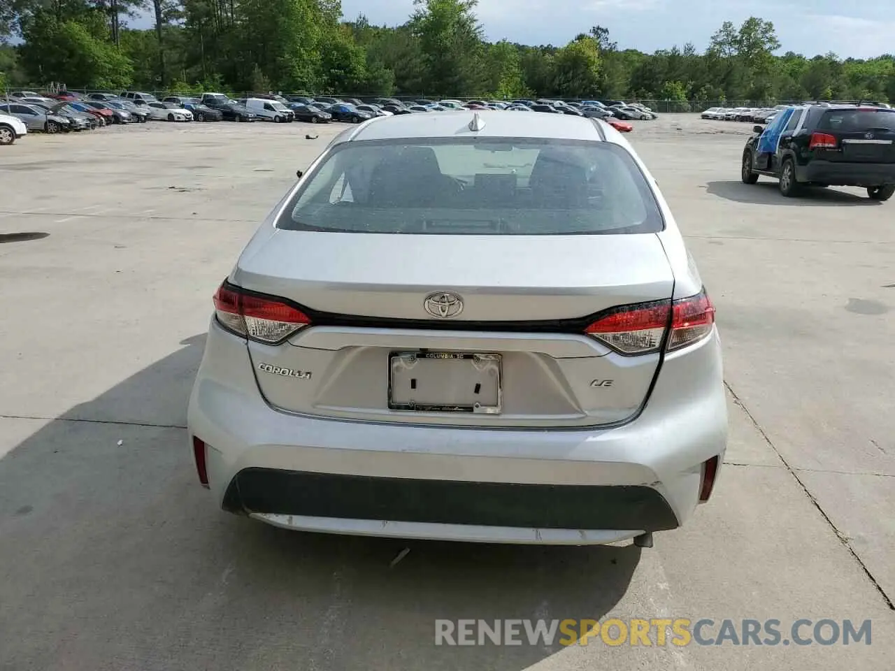 6 fotografías del automóvil dañado 5YFEPMAE7NP361192 TOYOTA COROLLA 2022