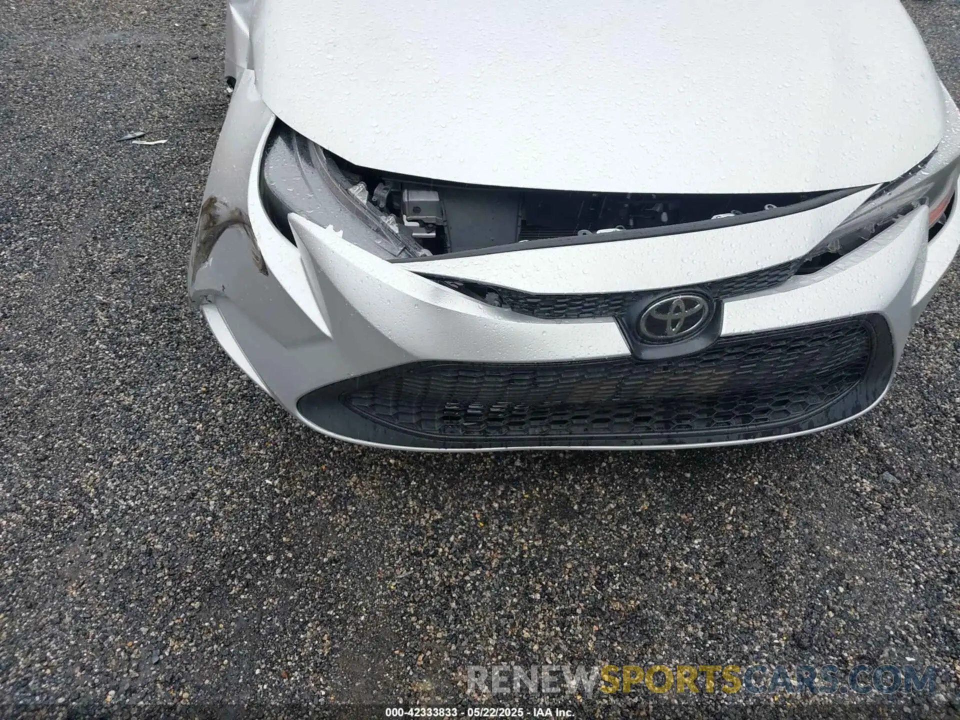 6 fotografías del automóvil dañado 5YFEPMAE7NP373259 TOYOTA COROLLA 2022