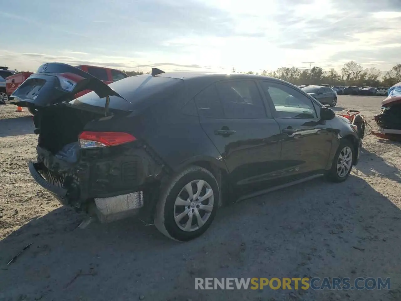 3 fotografías del automóvil dañado 5YFEPMAE7NP375979 TOYOTA COROLLA 2022