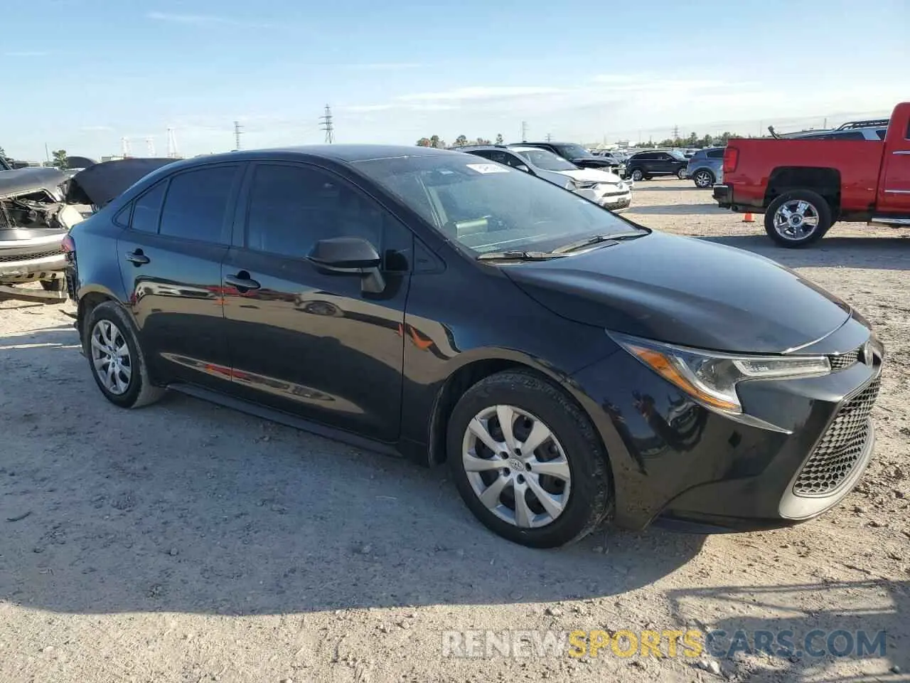 4 fotografías del automóvil dañado 5YFEPMAE7NP375979 TOYOTA COROLLA 2022