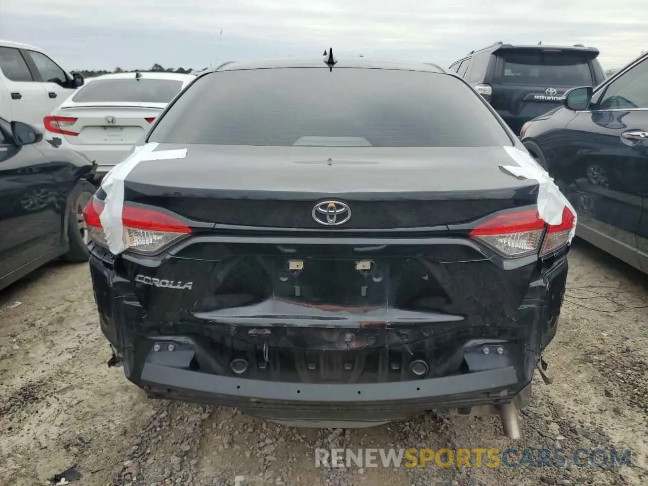 6 fotografías del automóvil dañado 5YFEPMAE7NP375979 TOYOTA COROLLA 2022