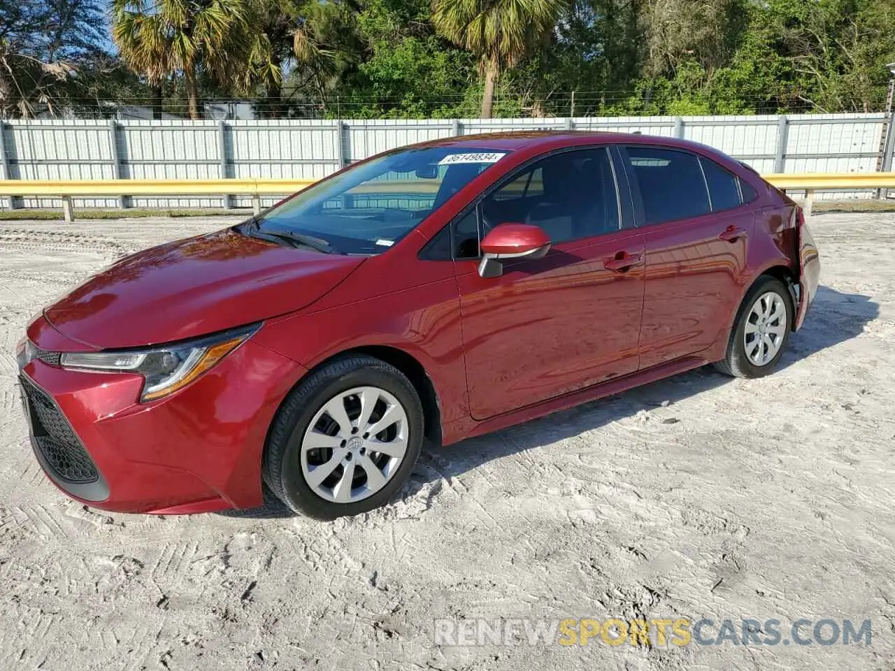 1 fotografías del automóvil dañado 5YFEPMAE7NP379983 TOYOTA COROLLA 2022