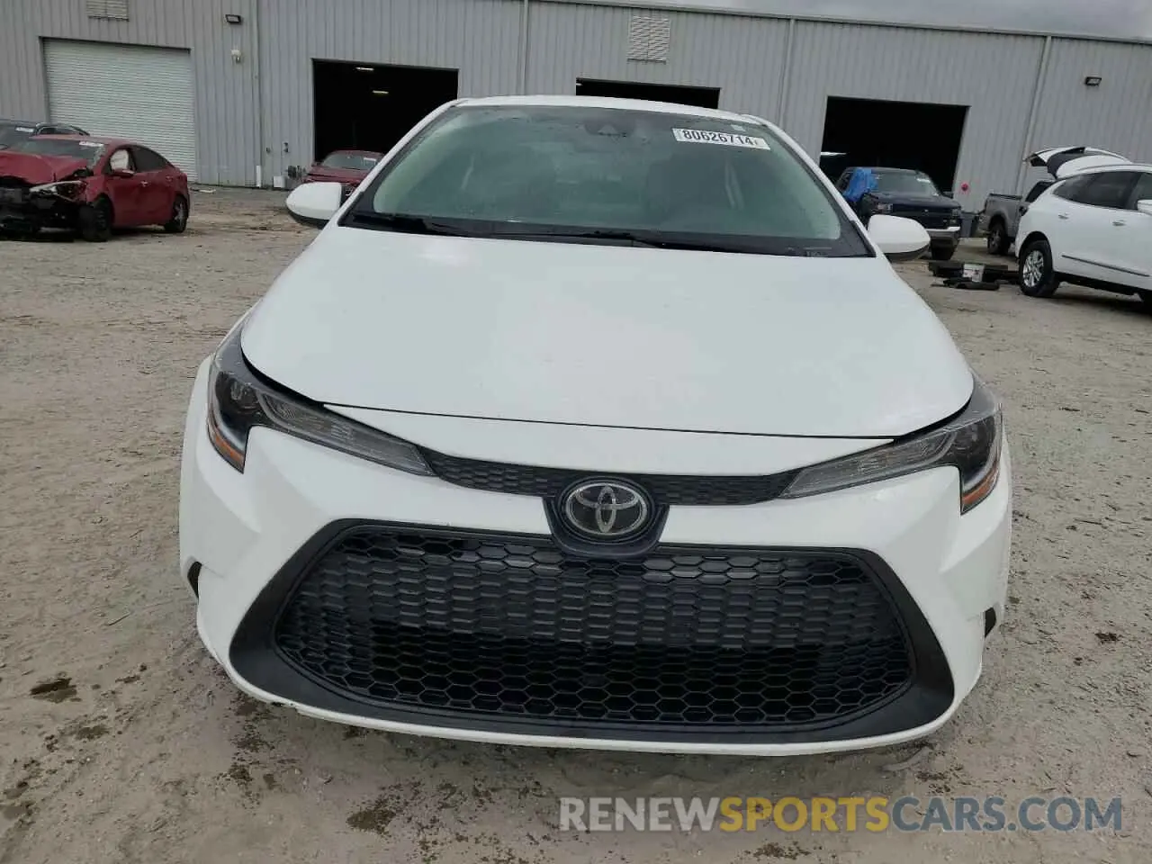 5 fotografías del automóvil dañado 5YFEPMAE7NP384200 TOYOTA COROLLA 2022