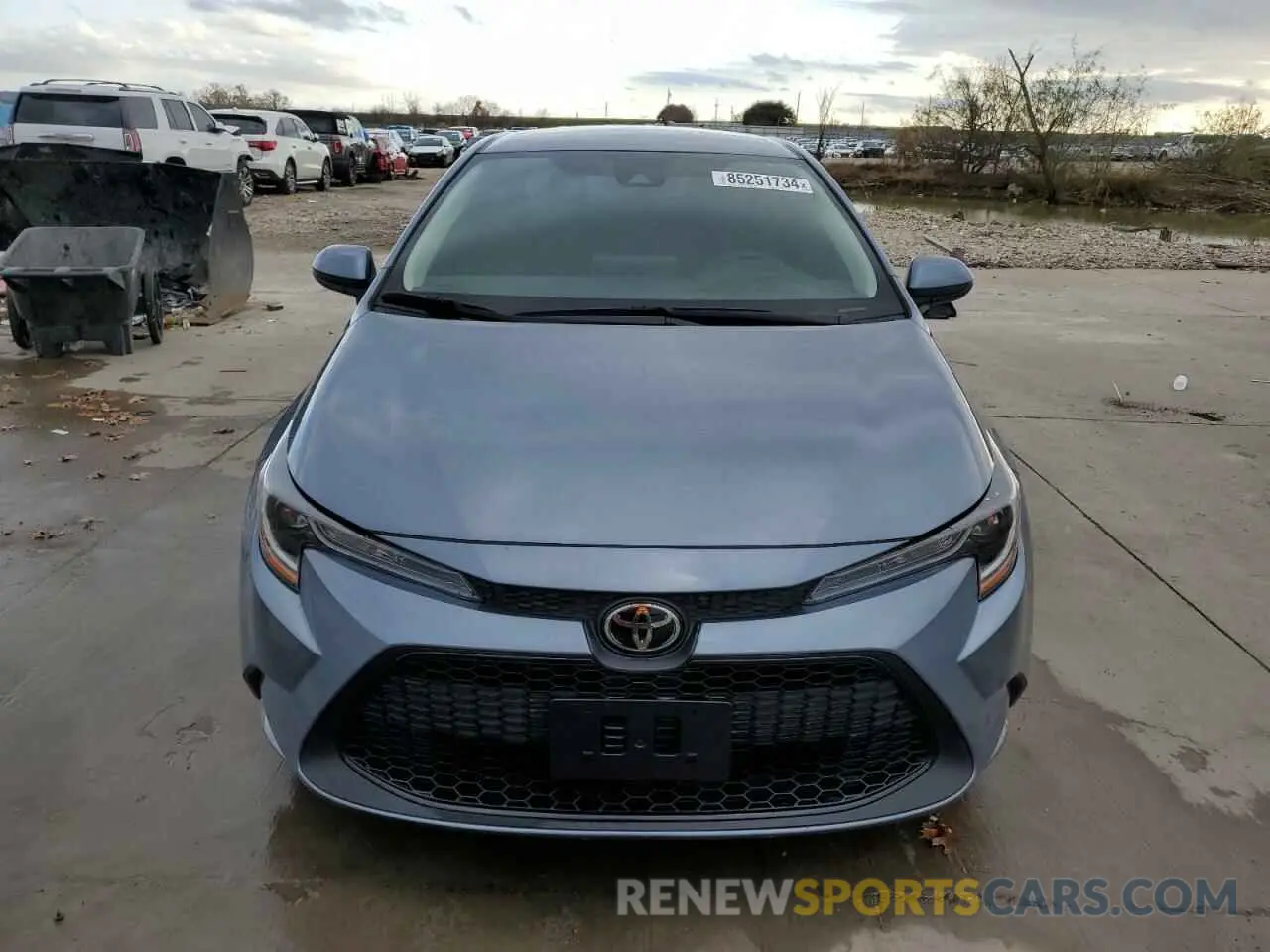 5 fotografías del automóvil dañado 5YFEPMAE7NP384780 TOYOTA COROLLA 2022